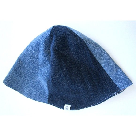 Denim Two Tone Tulip Hat Women/Girls/Teens - New with Tags - Mixed Fibers S/M - Picture 2 of 12